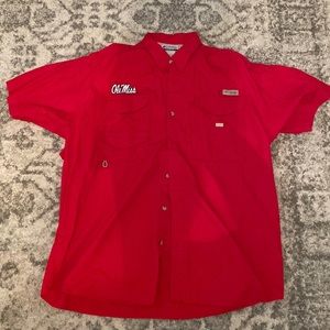 Columbia PFG shirt ole miss size XL
